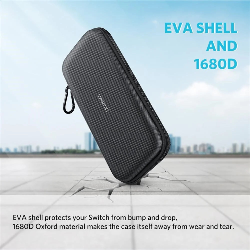 UGREEN Storage Bag for Nintendo Switch Oxford Cloth Anti-drop Portable Case with Carabiner - 6