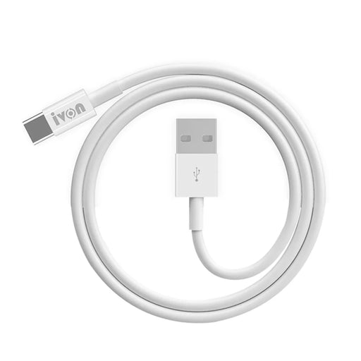 IVON CA70 for iPhone 15 Series 1m Type-C Fast Data Transmission Cable with Ceramic Texture Joint Fast Charging Cell Phone Cord - 1