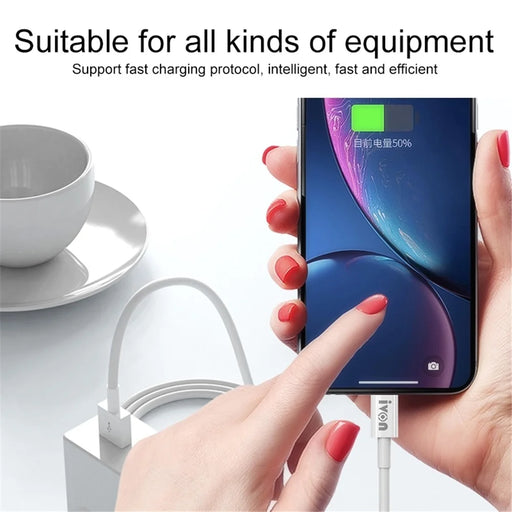 IVON CA70 for iPhone 15 Series 1m Type-C Fast Data Transmission Cable with Ceramic Texture Joint Fast Charging Cell Phone Cord - 2