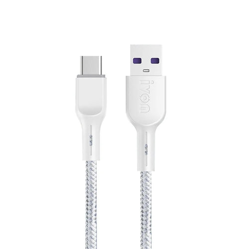 IVON CA85 1-Meter Type-C / USB-C to USB Super Fast Charging Cable High-Speed Data Transmission Cell Phone Cord - 1