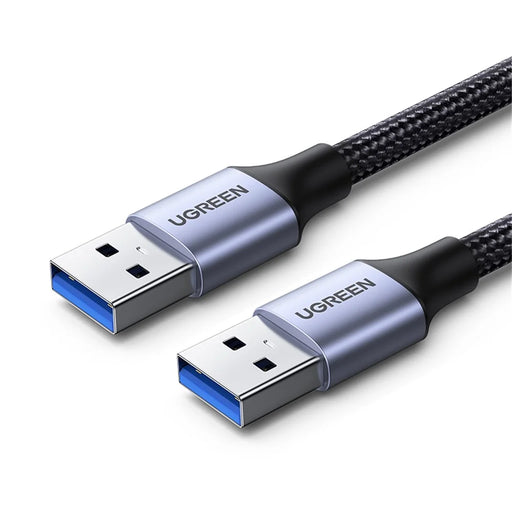 UGREEN For Hard Disk Driver TV USB Hub Camera USB 3.0 Male to Male Braided Data Cable, 2m - 1