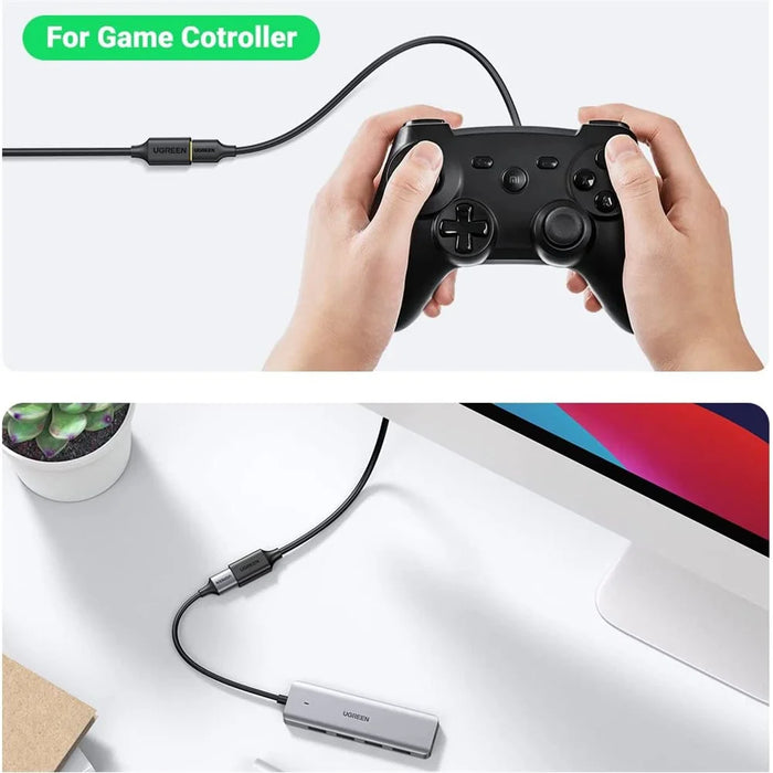UGREEN 30126 1.5m USB 3.0 Extension Adapter Cord USB Male to Female Cable Data Transfer for Webcam USB Keyboard Mouse Flash Drive - 6
