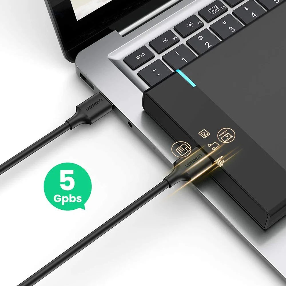 UGREEN 60526 2m USB 3.0 A Male to A Male High Speed Data Transmission Cable Double End USB Cord for Hard Drive/Laptop/DVD Player/TV/USB 3.0 Hub/Monitor/Camera/Set Up Box - 3