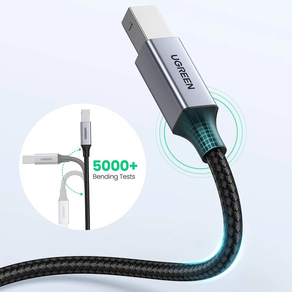UGREEN 3m For MacBook Pro Epson HP Canon Samsung USB C to USB B 2.0 Printer Cable - 7