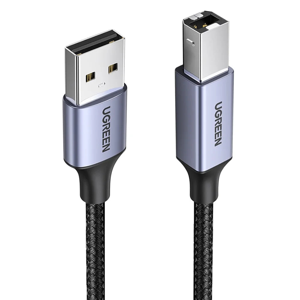 UGREEN 1m 480Mbps High Speed USB A to USB B Cable for HP Epson Canon Brother Printer Male to Male Cord - 1