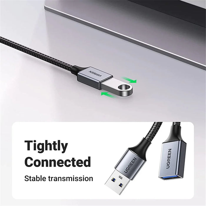 UGREEN 2m USB 3.0 Extension Cable Type A Male to Female 5Gbps Data Transfer Extension Cable for Printer Scanner Card Reader Hub - 5