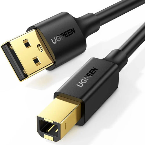 UGREEN 5m Type B Male to A Male Gold Plated Connector USB 2.0 Printer Cable for HP Canon Epson - 1