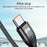 For iPhone 15 Series 2m 4-in-1 66W 6A 4-Output Fast Charging Charging Cable USB to 8Pin+Micro USB+Dual Type-C Braided Cable Adapter - Black - 6