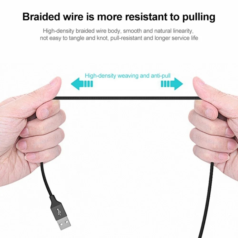IVON CA52 for iPhone 15 Series 1m 2.4A Charger Wire USB to Type-C+Micro USB Data Cable - Black - 3