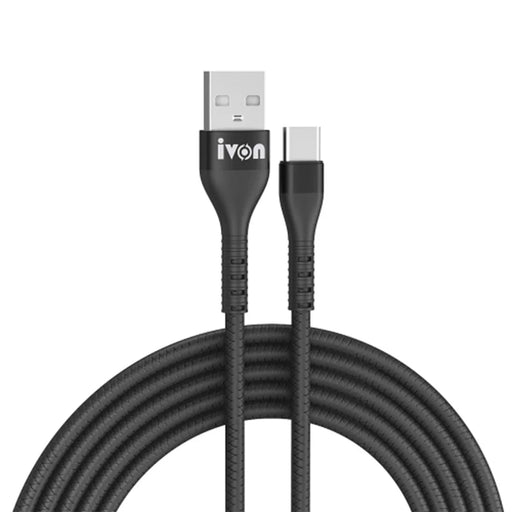 IVON CA92 for iPhone 15 Series 1.5m Data Cord 2.4A USB to Type-C Flexible Rubber Cable - 1