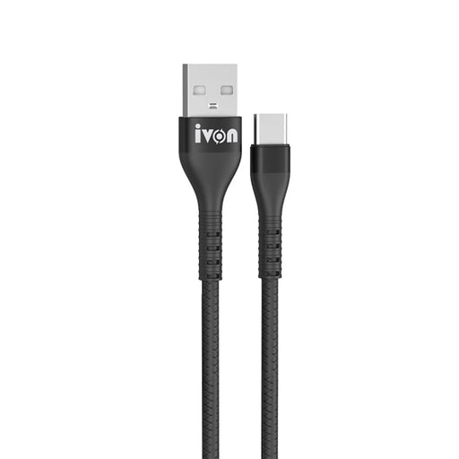 IVON CA92 for iPhone 15 Series 1.5m Data Cord 2.4A USB to Type-C Flexible Rubber Cable - 2