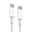 NORTHJO 2m 60W USB C to USB C PD Fast Charging Cable 480Mbps Data Transmission Cord - White - 1