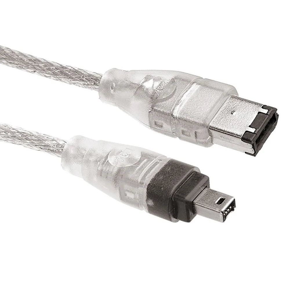 CA-047 1.2m 1394 6-Pin to Firewire 400 IEEE 1394 4-Pin Male iLink Adapter Cable Converter Cord for Camera Camcorder - 1