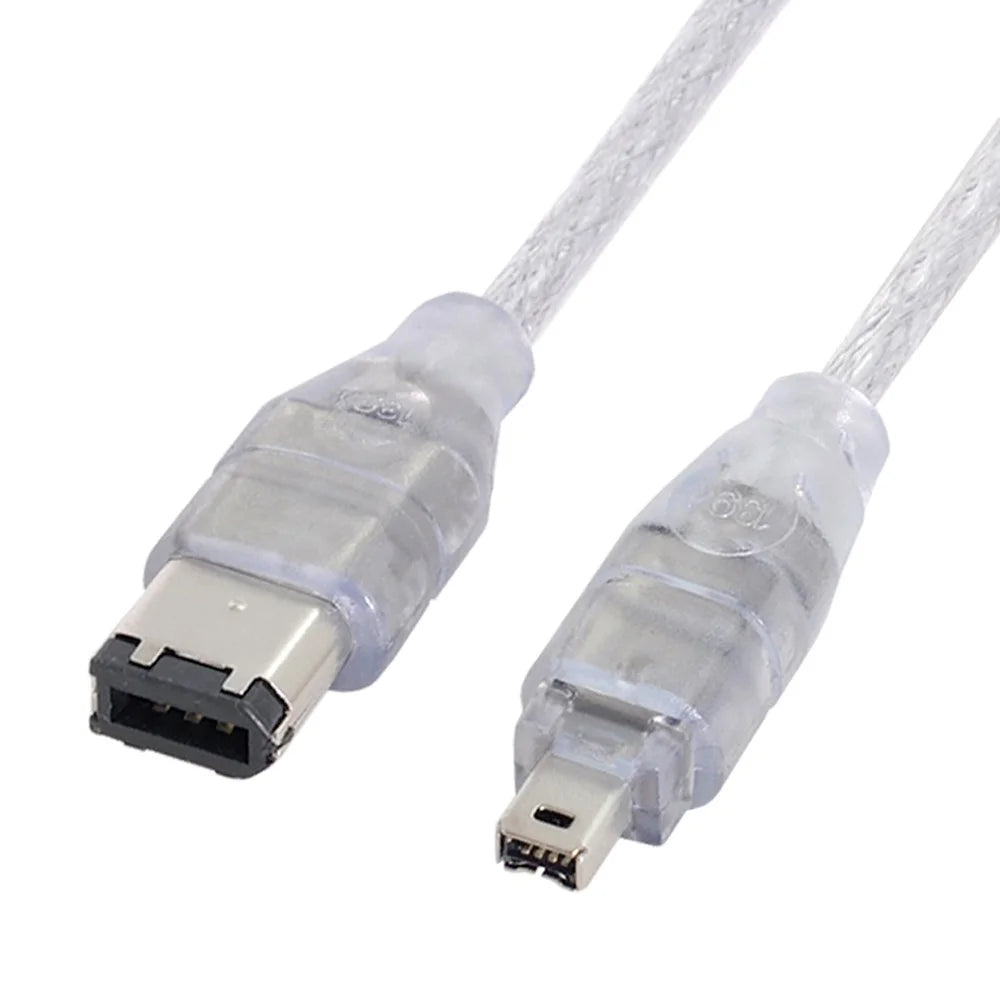 CA-047 1.2m 1394 6-Pin to Firewire 400 IEEE 1394 4-Pin Male iLink Adapter Cable Converter Cord for Camera Camcorder - 6