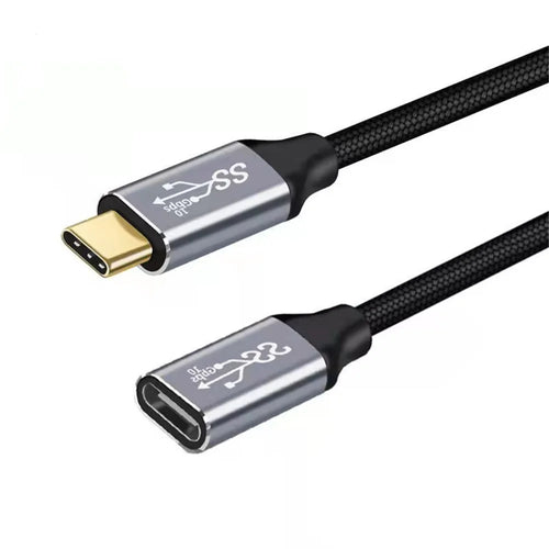1.5m Type-C 3.1 Gen2 Male to Female Extension Cable 4K/60HZ 10Gbps Data Cord for MacBook Pro - 1