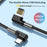 For iPhone 15 Series 0.5m 3A Fast Charging Nylon Braided Wire USB to Type-C 90 Degree Elbow Data Cable - 5