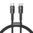 ESSAGER 2m Super Long USB C PD 100W Fast Charging Charge Cord 480Mbps Data Transmission Cable - Black - 1