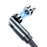 2m 540 Degrees Rotatable Magnetic Charging Cable Braided Data Cord with Micro-USB Plug - Black - 2
