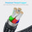 2m 540 Degrees Rotatable Magnetic Charging Cable Braided Data Cord with Micro-USB Plug - Black - 7