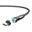 2m Type-C Data Cable 540 Degrees Rotatable Braided Charging Cable + Magnetic Plug - Black - 1