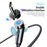 2m Type-C Data Cable 540 Degrees Rotatable Braided Charging Cable + Magnetic Plug - Black - 5