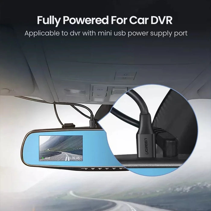 UGREEN 30472 2m USB-A to 5Pin Mini-USB 480Mbps Data Cord Charging Cable for Car DVR / Digital Cameras / MP4 Player - 5