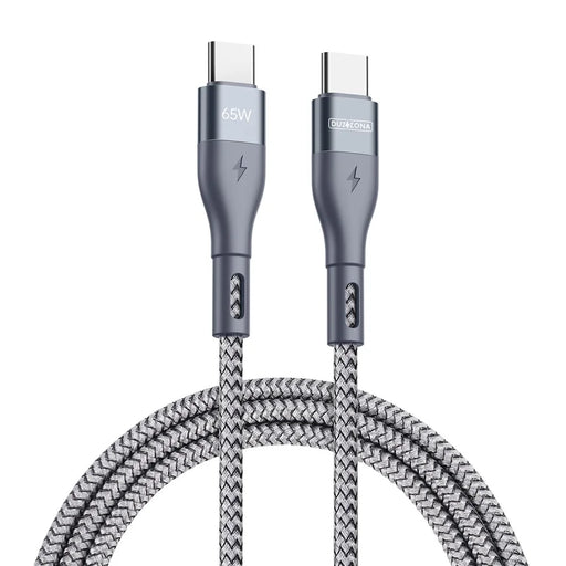 DUZZONA A2 for iPhone 16-15 Series PD 65W Data Cable USB C to USB-C Fast Charging Cable (CE / FCC / UKCA / ROHS Certificate) - 1