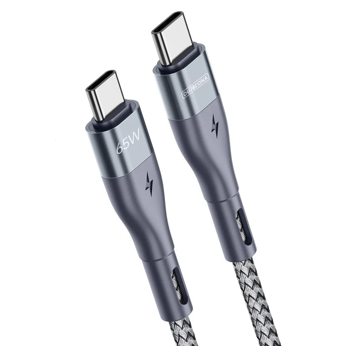 DUZZONA A2 for iPhone 16-15 Series PD 65W Data Cable USB C to USB-C Fast Charging Cable (CE / FCC / UKCA / ROHS Certificate) - 2