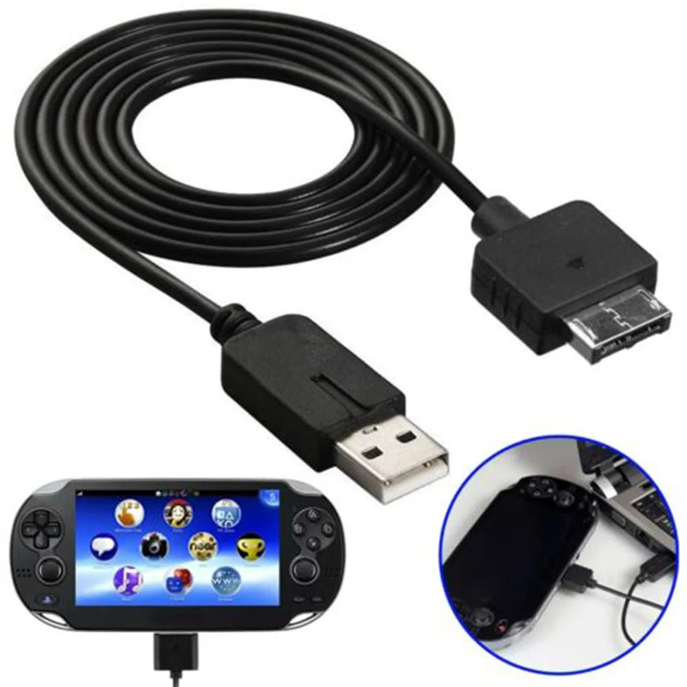 USB Data Sync Charger Cable Charging Cord Game Accessories for Sony PS Vita 1000 PSV1000 - 2