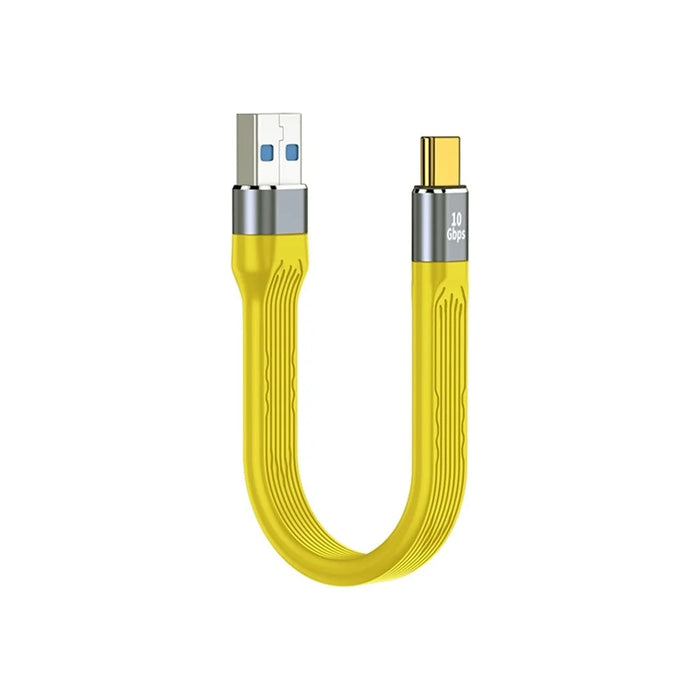USB to Type-C PD 100W Fast Charging 10Gbps FPC Soft Data Cable, Cable Length: 13.8cm - 1