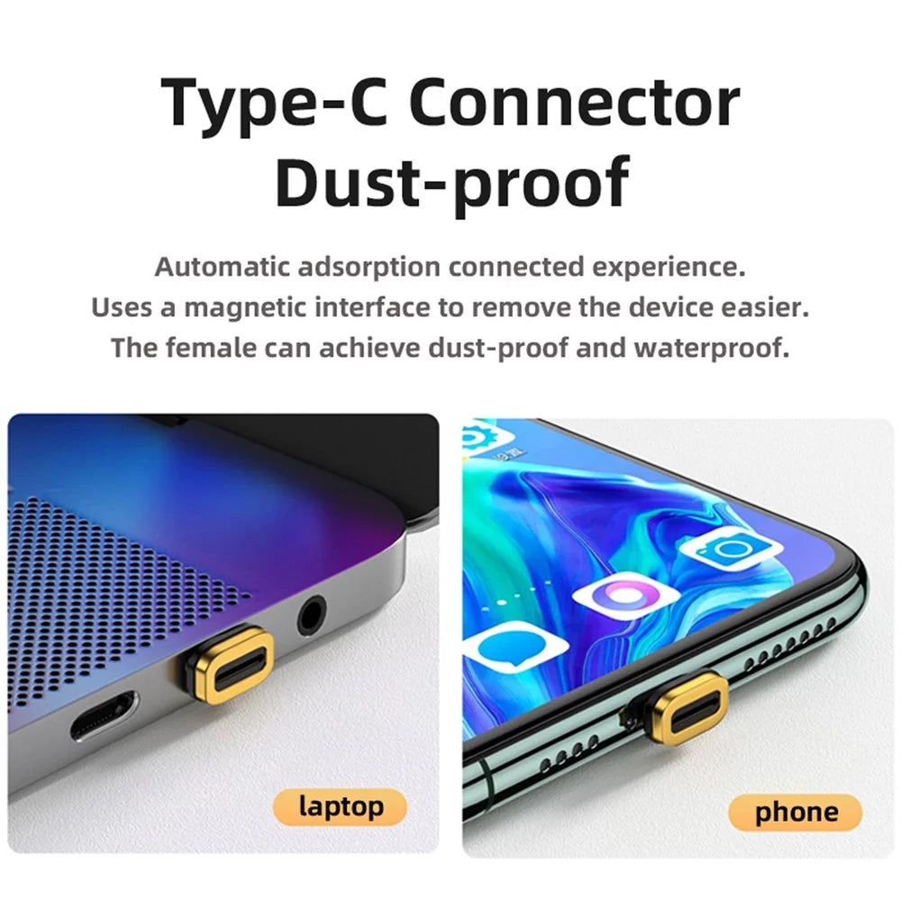 UC-034-LP USB-C Magnetic 90-Degree Connector USB4 Cable 20Gbps 100W Charging Cord 8K / 5K Video Cable - 4