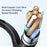 MCDODO CA-3400 for iPhone 15 Series 1.2m 90 Degree L-shaped 100W Fast Charging Type-C to Type-C Transparent Data Cable - Black - 4