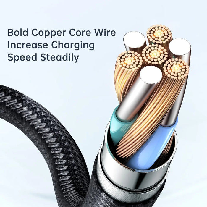 MCDODO CA-3400 for iPhone 15 Series 1.2m 90 Degree L-shaped 100W Fast Charging Type-C to Type-C Transparent Data Cable - Black - 4