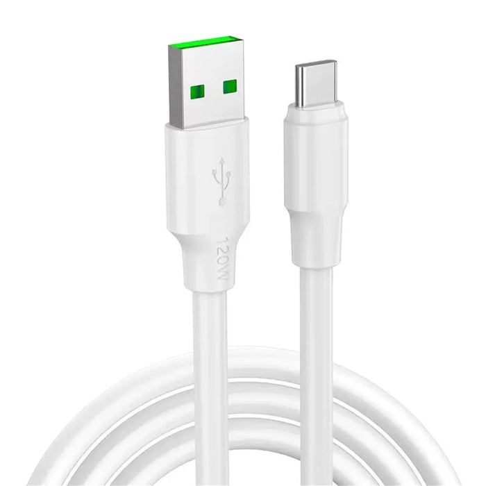 PINZUN  PX-10 1m 6A USB to Type-C Cable 6A Fast Charge Data Transmission Line for Huawei, Sony, Xiaomi - 1