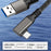 For Oculus Quest 1 / 2 2m USB-A to USB-C VR Headset Link Cable USB3.2 Gen2 3A Fast Charging 10Gbps Data Cord - 2
