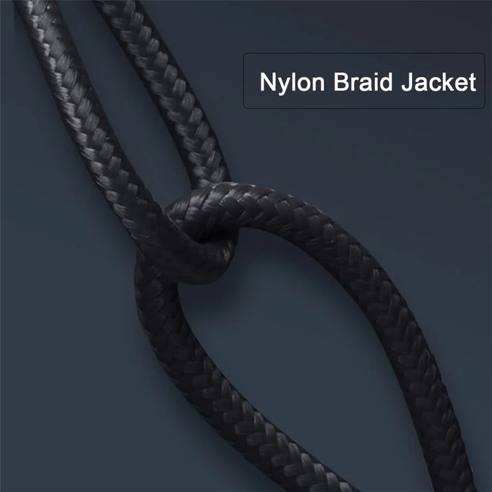 UC-064-UP-3.0M 90-Degree Angled Type-C Male to Male USB3.1 10Gbps Braided Data Cable E-marker Chip 100W Fast Charging Cable - 7