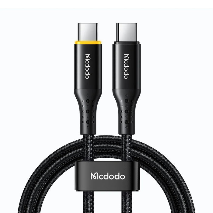 MCDODO CA-3460 for iPhone 15 Series 1.2m 100W Quick Charging Auto Power Off Smart Cable PD Type-C to Type-C Data Cable - 1