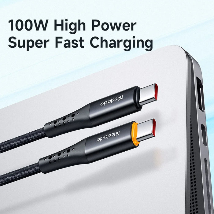 MCDODO CA-3460 for iPhone 15 Series 1.2m 100W Quick Charging Auto Power Off Smart Cable PD Type-C to Type-C Data Cable - 7