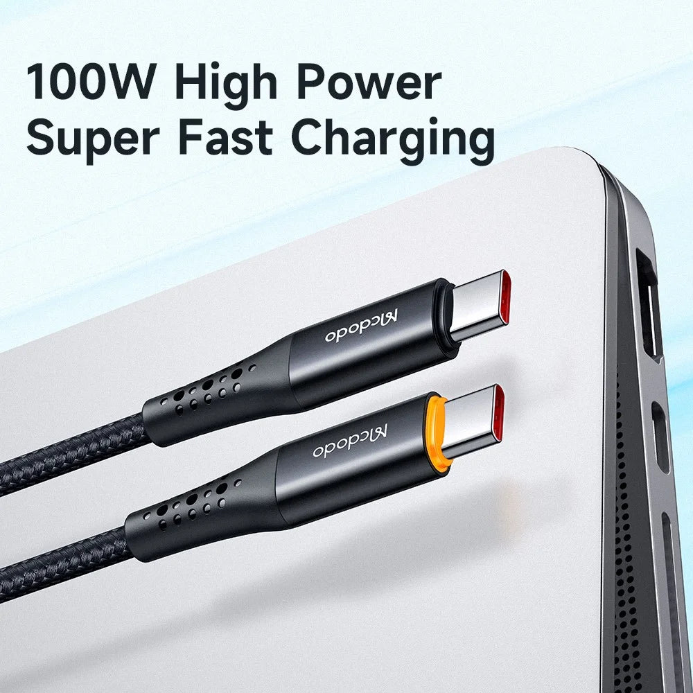 MCDODO CA-3461 for iPhone 15 Series 1.8m PD Type-C to Type-C Data Cable 100W Quick Charging Auto Power Off Smart Cable - 7