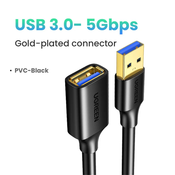 UGREEN 90722 5m 5Gbps High Speed USB 3.0 Extension Cable for PS4 / Xbox / USB Flash Drive / Printer - 6