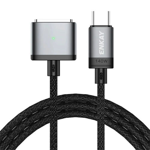 ENKAY 2m PD 140W Compatible with MagSafe 3 USB-C to Magnetic Charging Cable for MacBook - Grey - 1