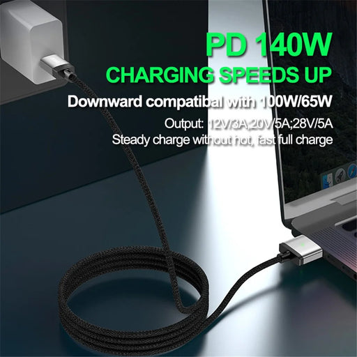 ENKAY 2m PD 140W Compatible with MagSafe 3 USB-C to Magnetic Charging Cable for MacBook - Grey - 2