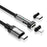 ENKAY 2m 180 Degree Rotation USB-C to Type C / iP 2-in-1 PD 100W / 27W Magnetic Charging Cable - 1