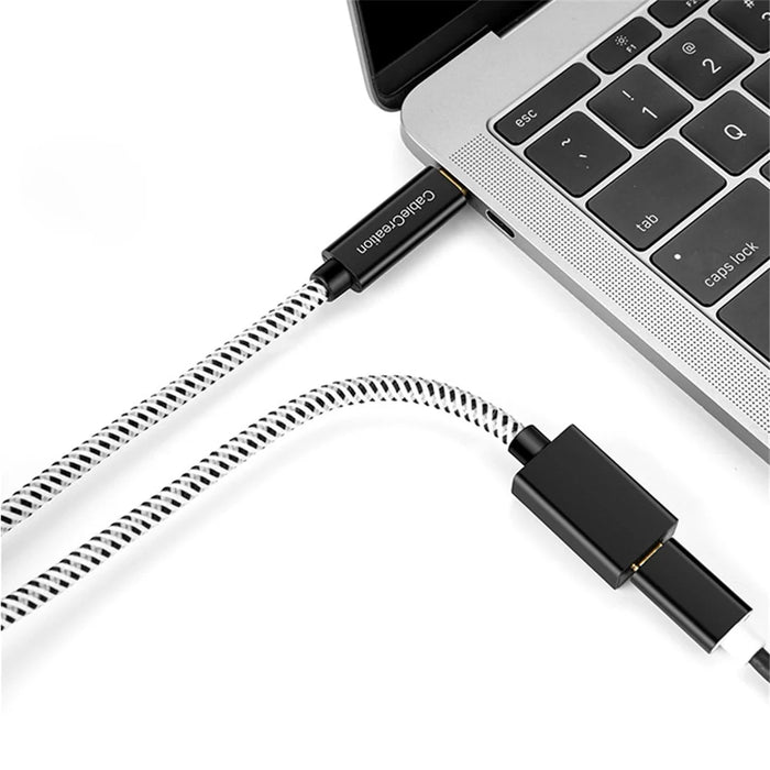 CABLECREATION Type-C Male to Female Extension Cable 0.5m Gold-Plated Type-C Charging Cable - 3
