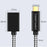 CABLECREATION Type-C Male to Female Extension Cable 0.5m Gold-Plated Type-C Charging Cable - 5