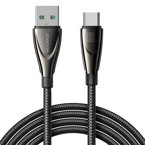 JOYROOM SA31-AC6 Pioneer Series 1.2m PD 30W USB-A to Type-C Charging Cord Nylon Braided Fast Charging Data Cable - 1
