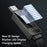 MCDODO CA-4980 MDD Rhythm Series for iPhone 15 Series 1.2m PD 100W USB to Type-C Data Cable with 9-level Light Display - Black - 3