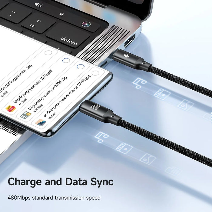 MCDODO CA-4940 Beta Series for iPhone 15 Series 1.2m USB-C to Type-C + iP + Wireless Charger for Apple Watch 3 in 1 Charging Cable, Black - 5