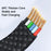 MCDODO CA-4470 Rhythm Series for iPhone 15 Series 1.2m PD 100W Type-C to Type-C Data Cable with 9-level Light Display, Black - 6