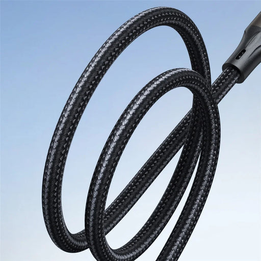 JOYROOM SA25-CC5 1.2m Light-Speed Series for iPhone 16-15 Series PD 100W Fast Charging Type-C to Type-C Data Cable - Black - 2